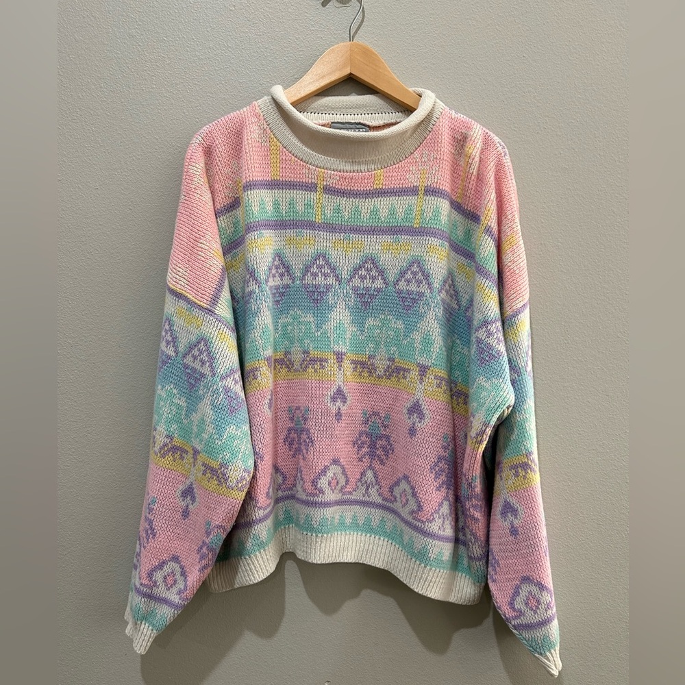 Vintage Venezia Aztec Oversized Sweater